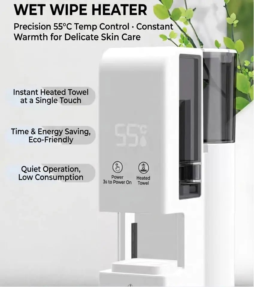 Automatic Hot Towel Dispenser – 5-Second Compressed Warmer Towel Warmer Dispenser SPOT No plug
