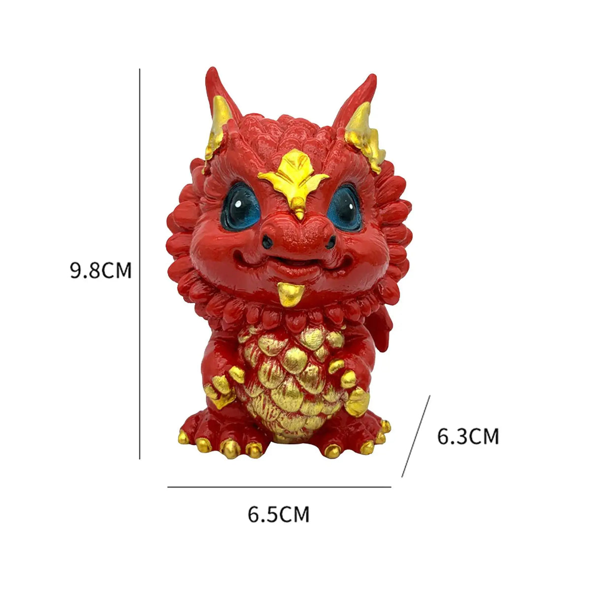 Cartoon Dragon Figurine Resin Statue – Desk & Car Décor Dragon Figurine SPOT