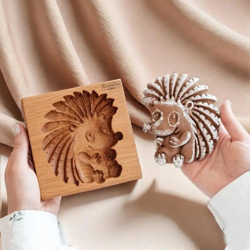 3D Animal Wooden Cookie Molds – DIY Carved Biscuit Cutters Wooden Cookie Mold SPOT A11