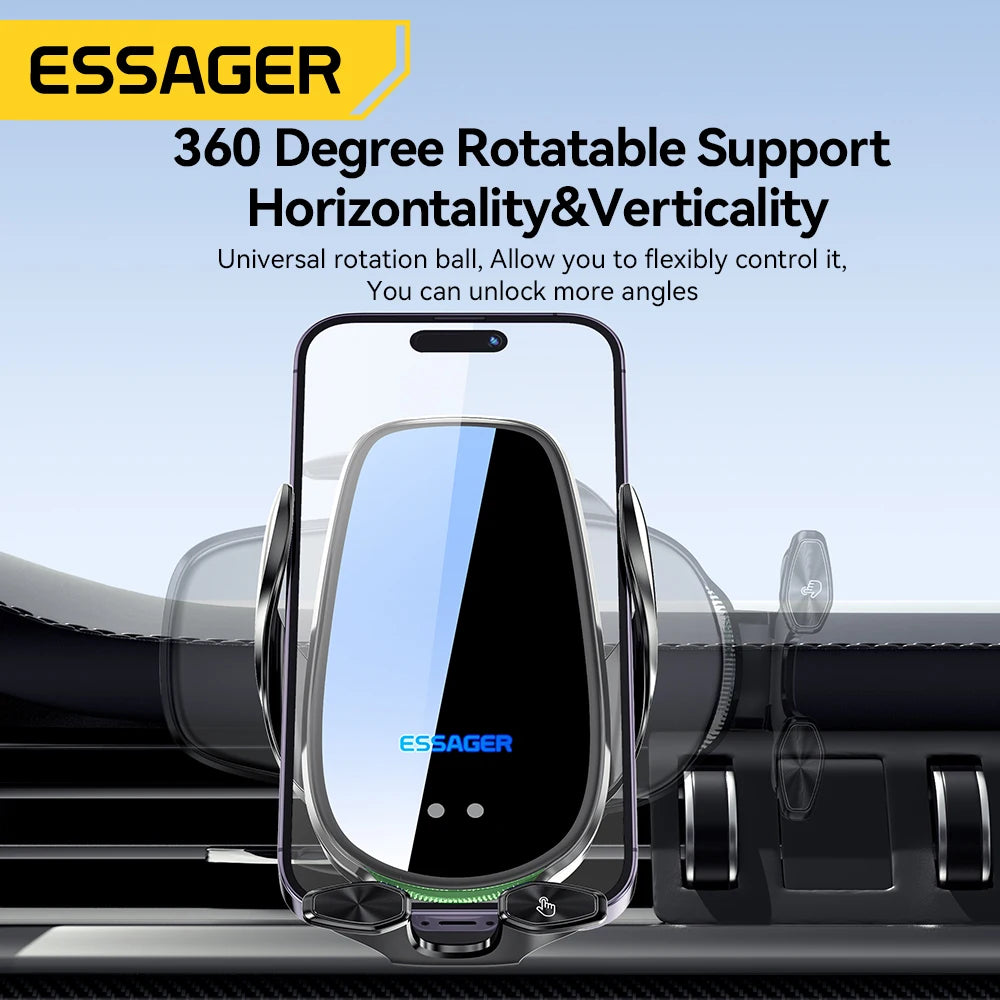 Essager 15W Qi Wireless Charger Car Mount – Air Vent Holder Wireless Car Charger Mount SPOT