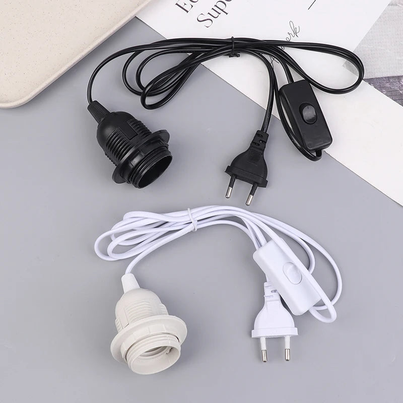 E27 Pendant Lamp Socket with ON/OFF Cord 1.8M – EU Plug 220V Lamp Socket Holder SPOT