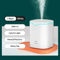 2000ML USB Cool Mist Humidifier – Dual Spray & Aromatherapy Cool Mist Humidifier SPOT 1 hole USB Type-C