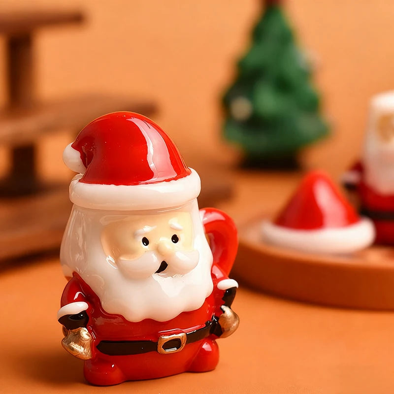 Mini Santa Claus Teacup Resin Decoration – Christmas Miniature Christmas Miniature Decor SPOT