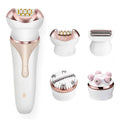 4-in-1 Electric Face Hair Remover – Rechargeable Lady Shaver Electric Face Shaver SPOT White USB Type-C