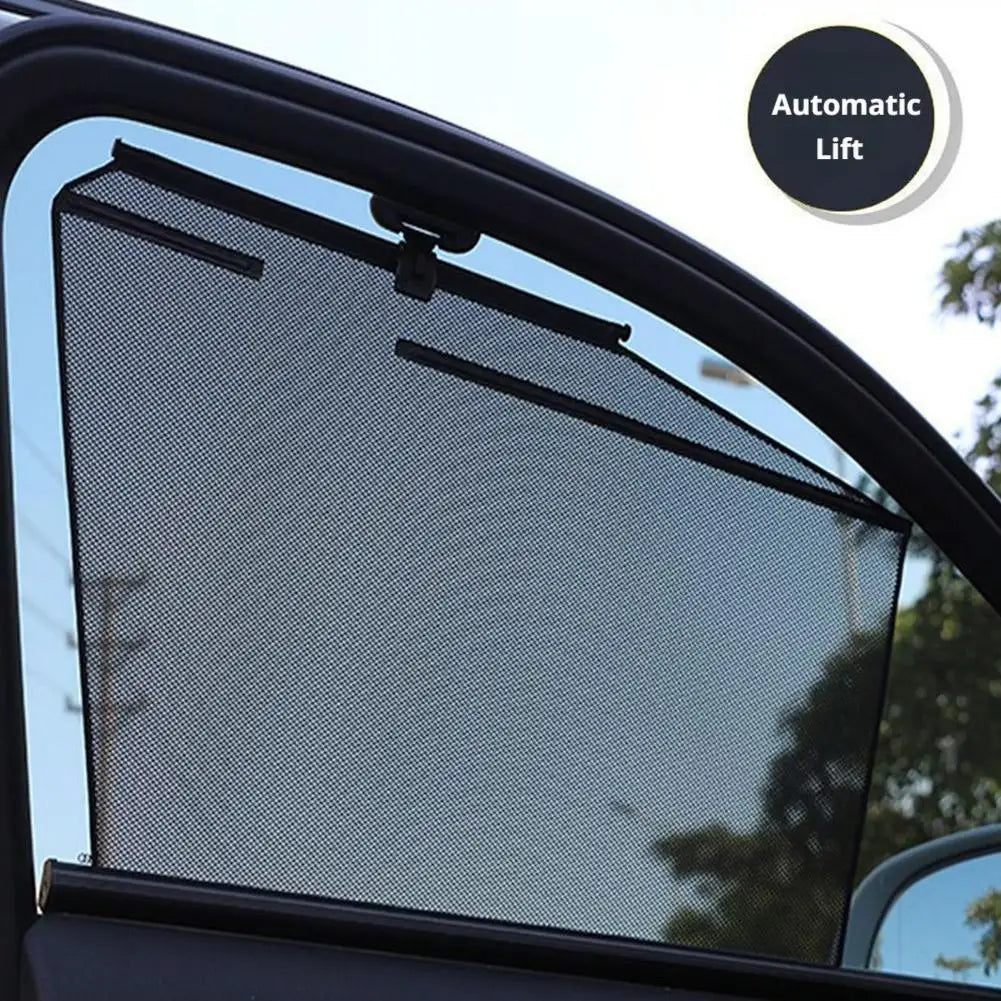 Automatic Retractable Car Window Sunshade Mesh Roller Curtain Car Window Sunshade SPOT