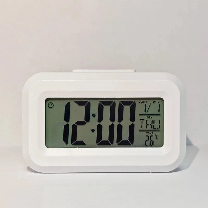 LED Digital Alarm Clock – Backlight, Snooze & Calendar Digital Alarm Clock SPOT White