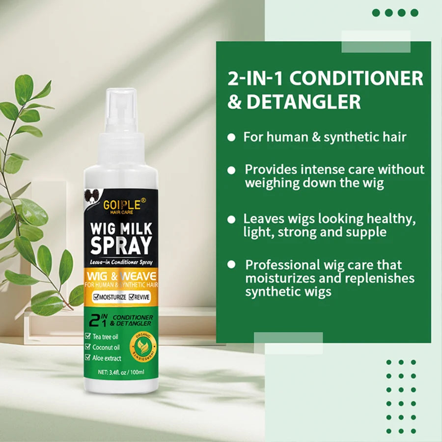 Goiple 2-in-1 Wig Milk Spray Leave-In Conditioner & Heat Protectant Leave-In Hair Spray SPOT