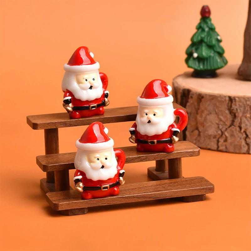 Mini Santa Claus Teacup Resin Decoration – Christmas Miniature Christmas Miniature Decor SPOT