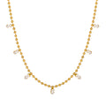 Tiny Cubic Zirconia Pendant Necklace – Tarnish-Free Gold Pendant Necklace SPOT Default Title