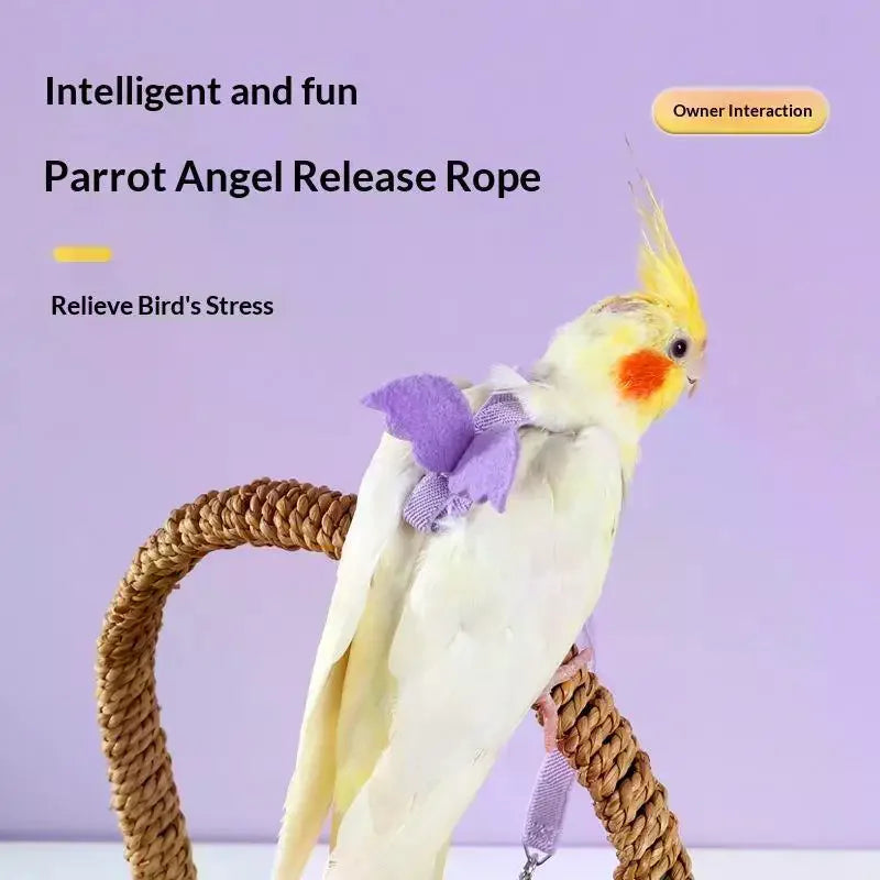 Parrot Flight Harness & Leash – Budgie, Cockatiel & Lovebird Bird Flight Harness SPOT