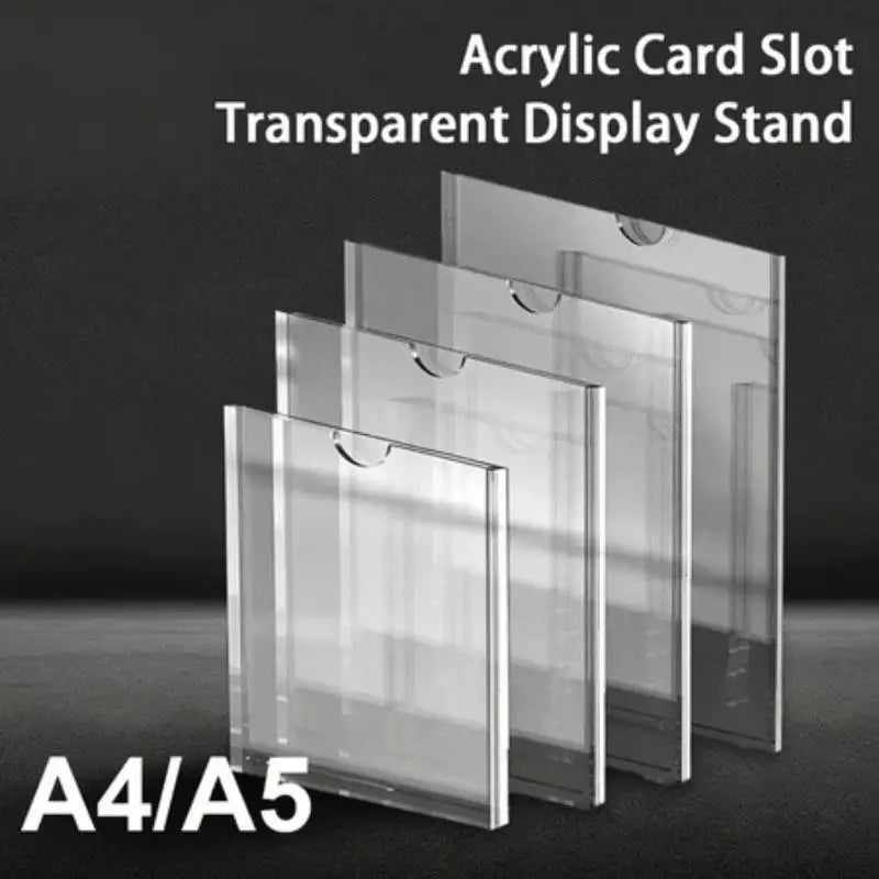 Clear Acrylic Wall Sign Holder A4 A5 – Scratch-Resistant Frame Acrylic Sign Holder SPOT