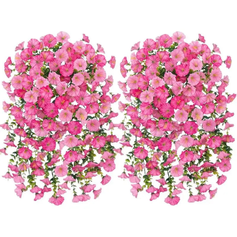 UV-Resistant Artificial Morning Glory Eucalyptus Hanging Decor Artificial Hanging Flowers SPOT