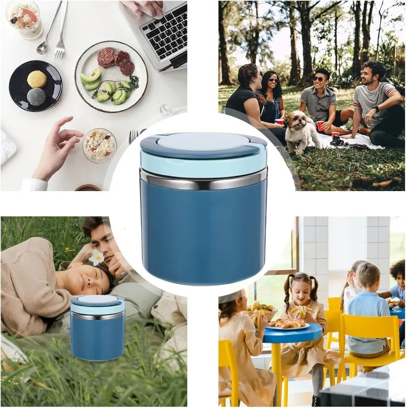 Stainless Steel Insulated Food Jar 630ml & 1000ml | Thermal Lunch Box Insulated Food Jar SPOT