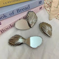Foldable Seashell Compact Mirror – Double-Sided Travel Makeup Compact Makeup Mirror SPOT Default Title