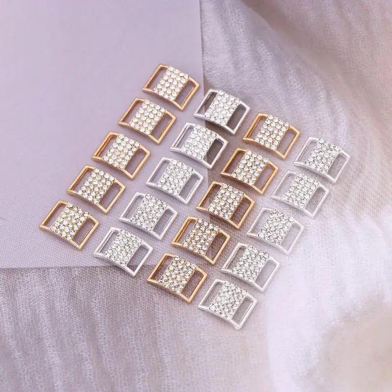 10-Pack Rhinestone Bikini Connector Buckles – Alloy DIY Jewelry Jewelry Making Findings SPOT