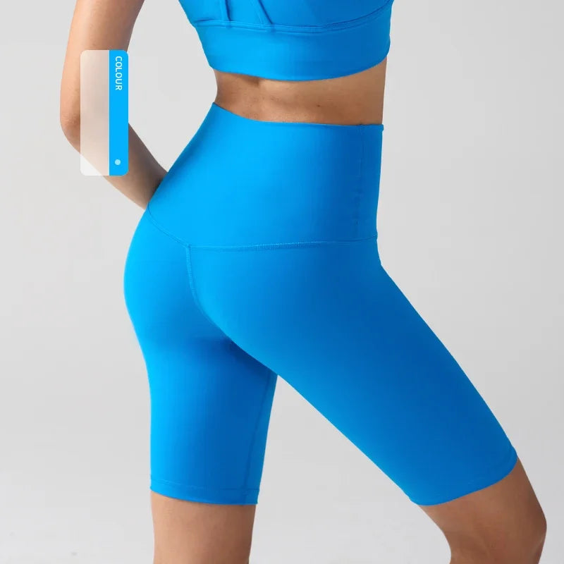 Women's High-Waist Yoga Shorts – Quick-Dry Squat-Proof