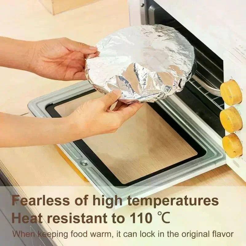 150-Pc Aluminum Foil Food Insulation Covers – 6Hr Heat Lock Food Insulation Cover SPOT
