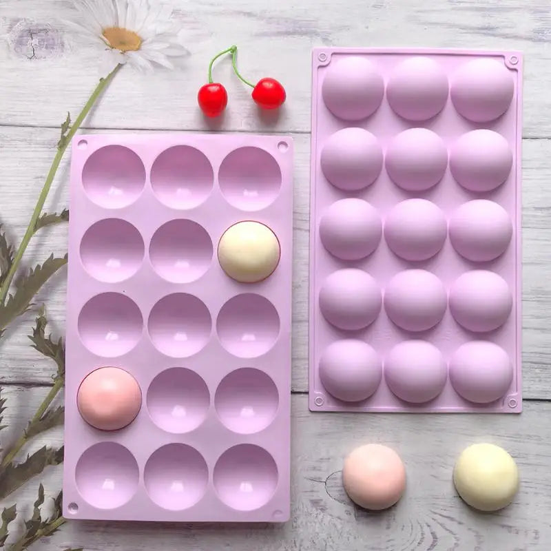 Silicone Hemisphere Mold 6/15/24 Cavity – Dome Baking Mold Silicone Baking Mold SPOT
