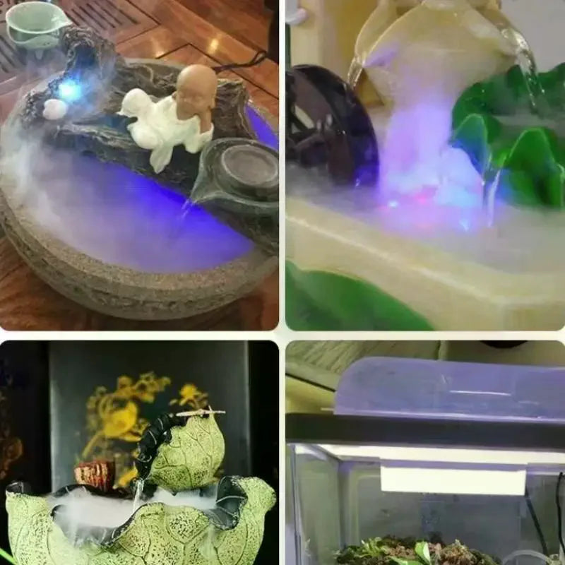 USB Ultrasonic Mist Maker Fogger with LED – Pond & Fountain Ultrasonic Mist Maker SPOT