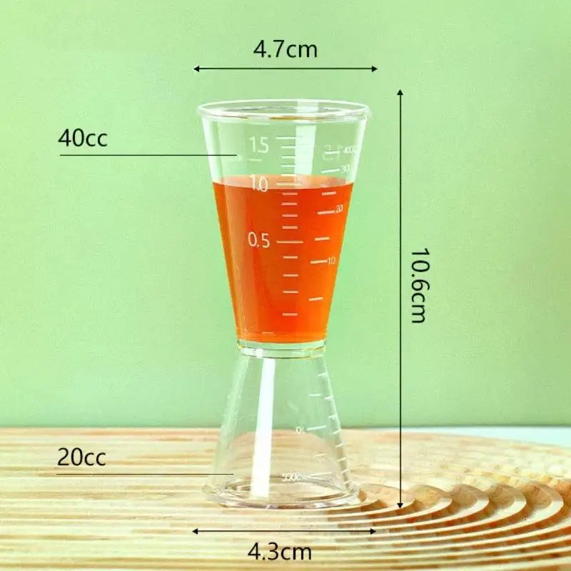 Double-Headed Cocktail Jigger – 20/40cc PC Measuring Cup Cocktail Jigger SPOT