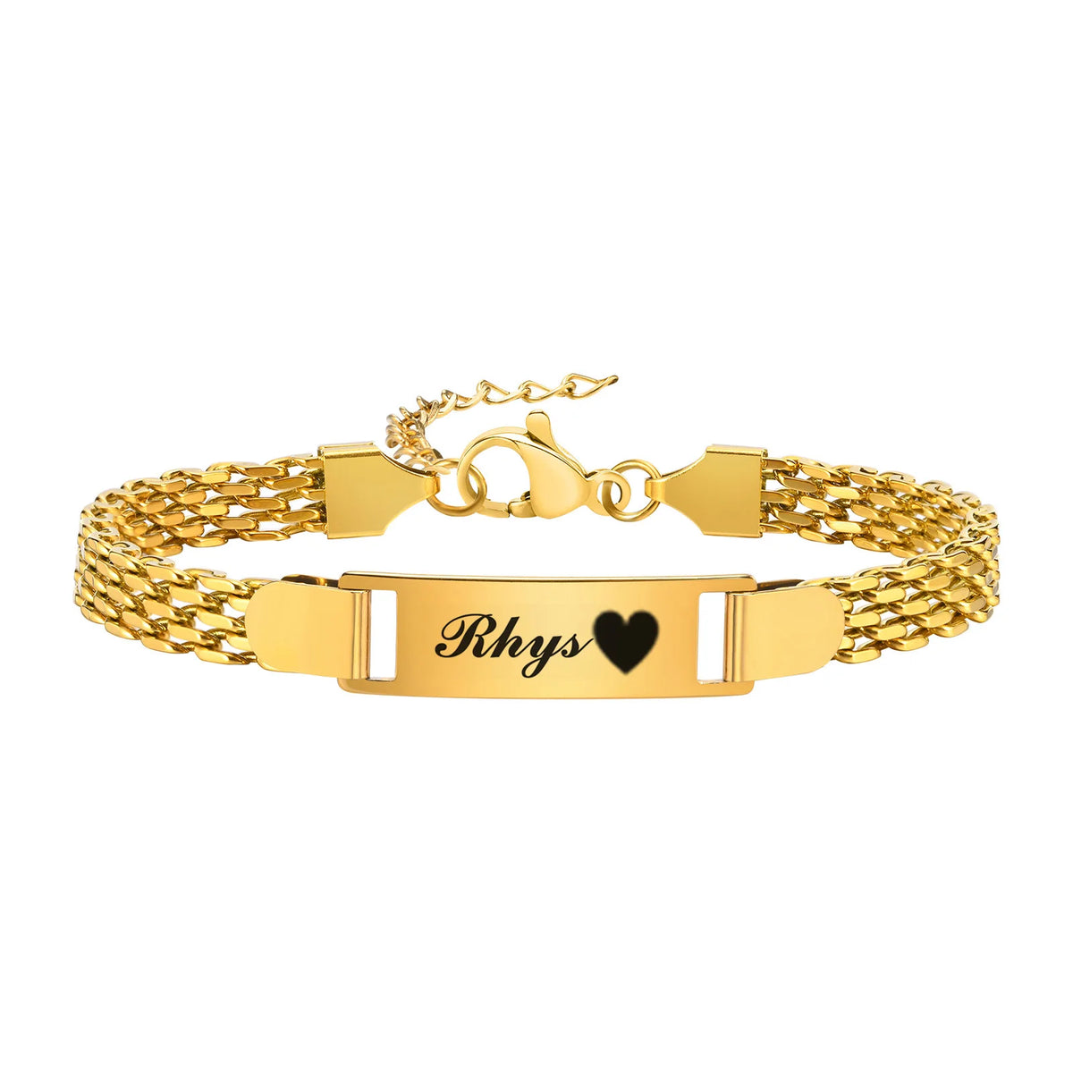 Personalized Kids ID Bracelet – Custom Name & Birthdate, Gold Custom ID Bracelet SPOT