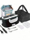 1.5L 60W Electric Lunch Box Food Warmer – Portable Heater Electric Lunch Box SPOT Black