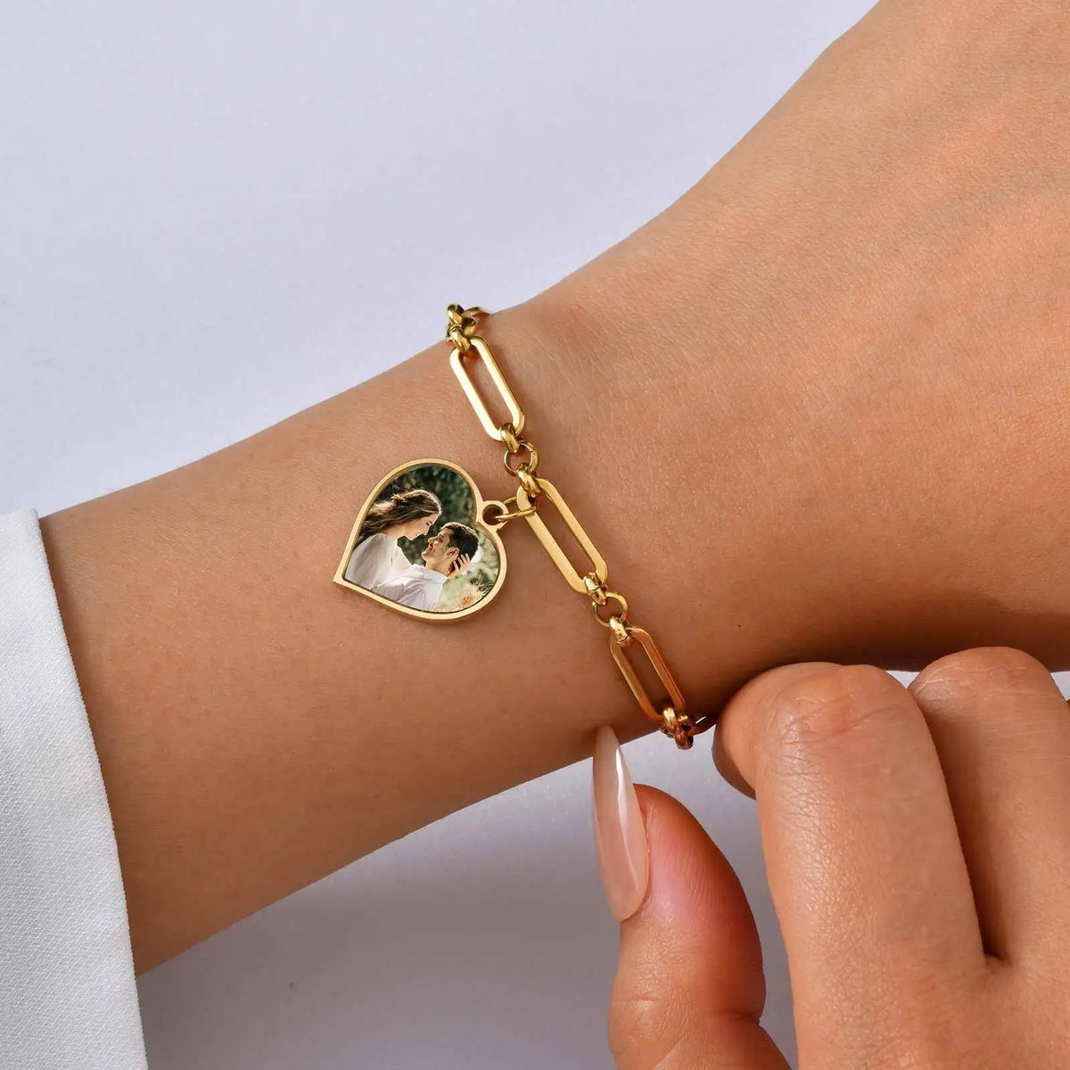 Personalized Photo Locket Charm Bracelet for Women | Custom Custom Photo Bracelet SPOT
