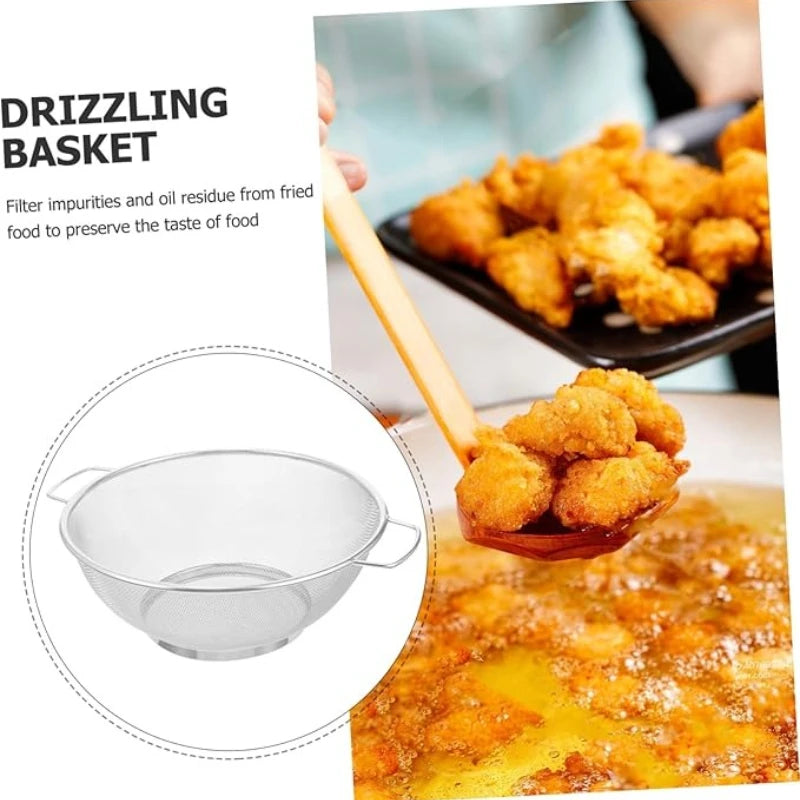 2-Pack Stainless Steel Colander Set – 21cm & 24cm Strainers Colander Strainer Set SPOT