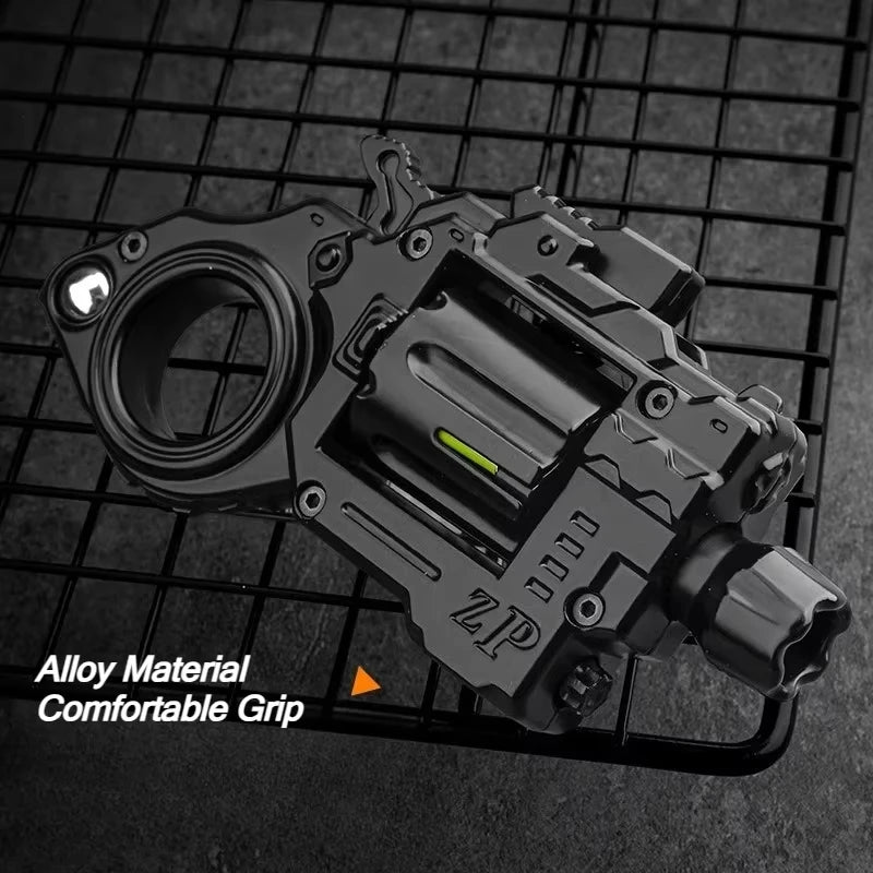 Alloy Mini Revolver EDC Fidget Spinner Toy – Collectible Ring Gun Collectible Fidget Toy SPOT