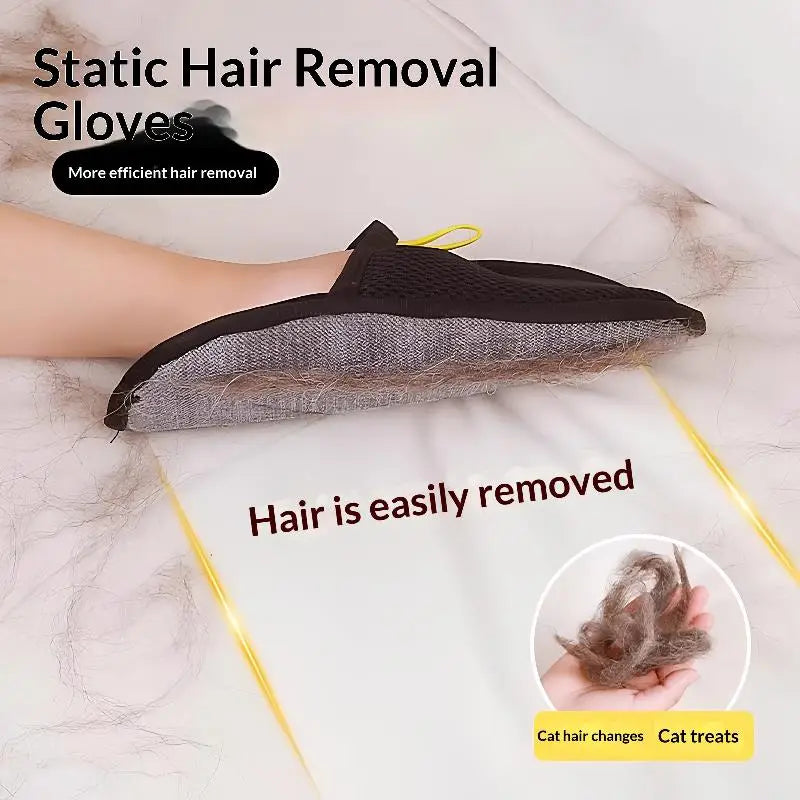 Electrostatic Pet Hair Removal Glove – Reusable Lint Remover Pet Hair Remover Glove SPOT