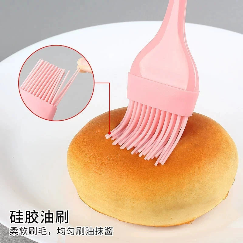 3-Piece Silicone Spatula & Pastry Brush Set | Non-Stick Baking Silicone Baking Tool Set SPOT