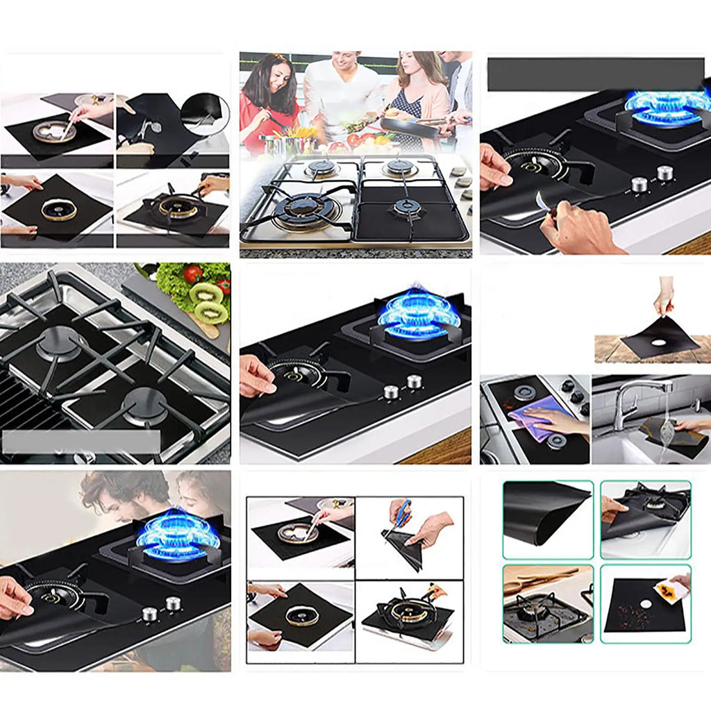 Reusable Gas Stove Protector Pad – Fiberglass Cooker Liner Stove Protector Pad SPOT