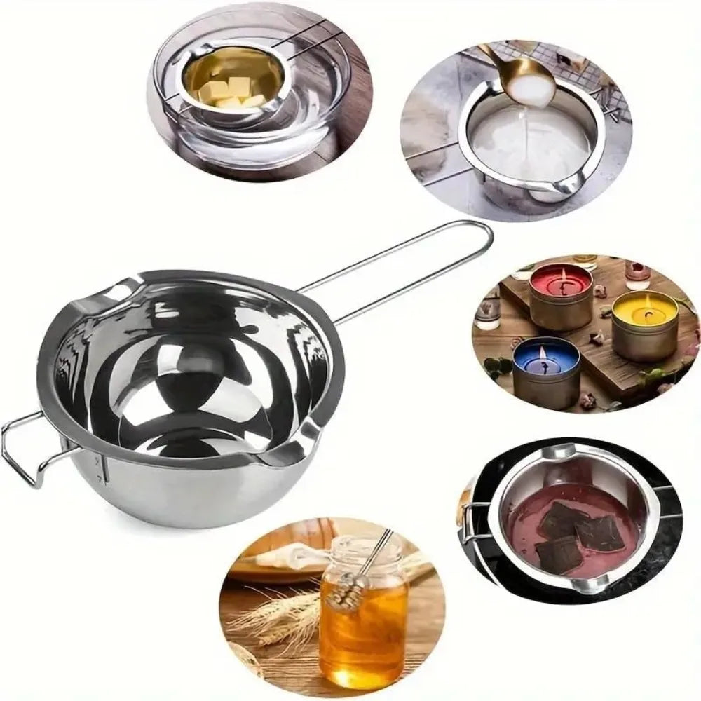 Stainless Steel Double Boiler Melting Pot 480ML & 680ML Double Boiler Pot SPOT