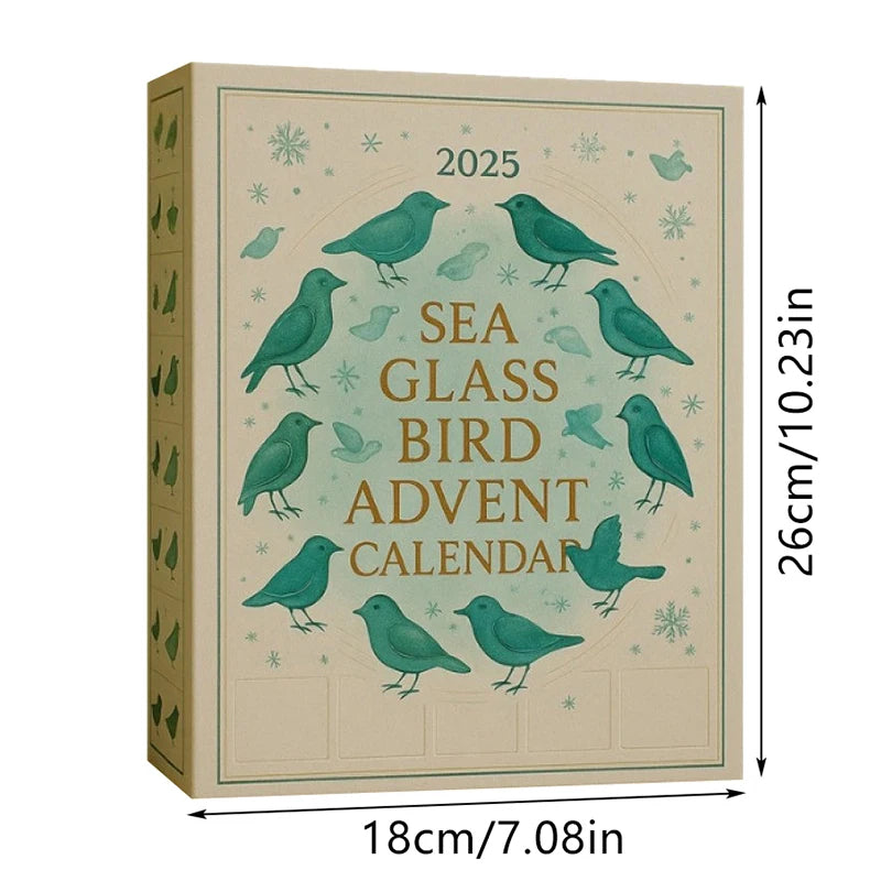 Sea Glass Bird Advent Calendar 2025 – 24-Day Coastal Christmas Advent Calendar SPOT