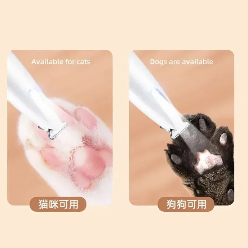 Waterproof Dog Paw Trimmer with LED Display – 18mm Blade Pet Grooming Clipper SPOT