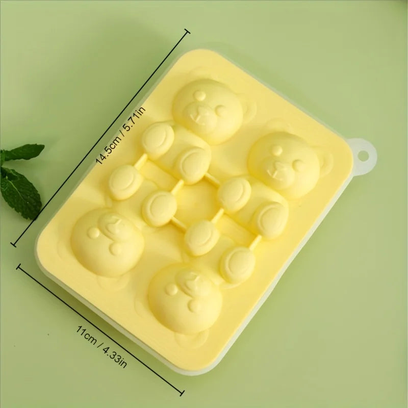 Teddy Bear Silicone Ice Cube Mold – Flexible Freezer Tray Silicone Ice Mold SPOT