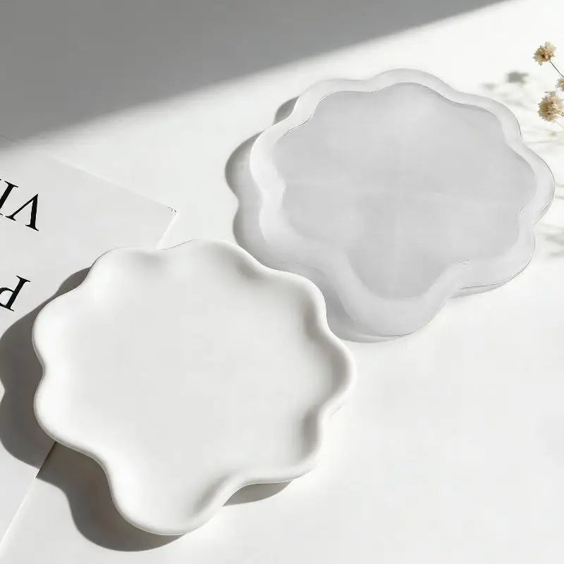 Silicone Mold – Flower Cloud Shell Tray, Coaster & Trinket Dish Silicone Craft Mold SPOT