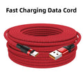 6A USB-C Fast Charging Cable – Braided, 1m to 8m USB-C Charging Cable SPOT Red 2m