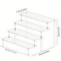 4-Tier Clear Acrylic Display Stand – Ladder Organizer Rack Display Stand Rack SPOT 4 Tire