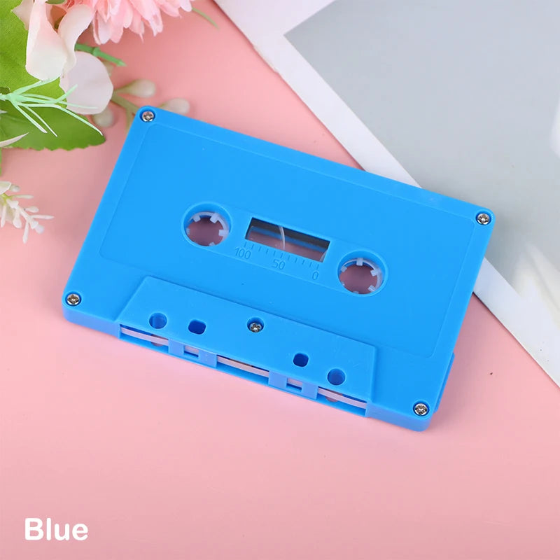 Blank Cassette Tape Shell – Empty Color Audio Tape Case Cassette Tape Shell SPOT Blue