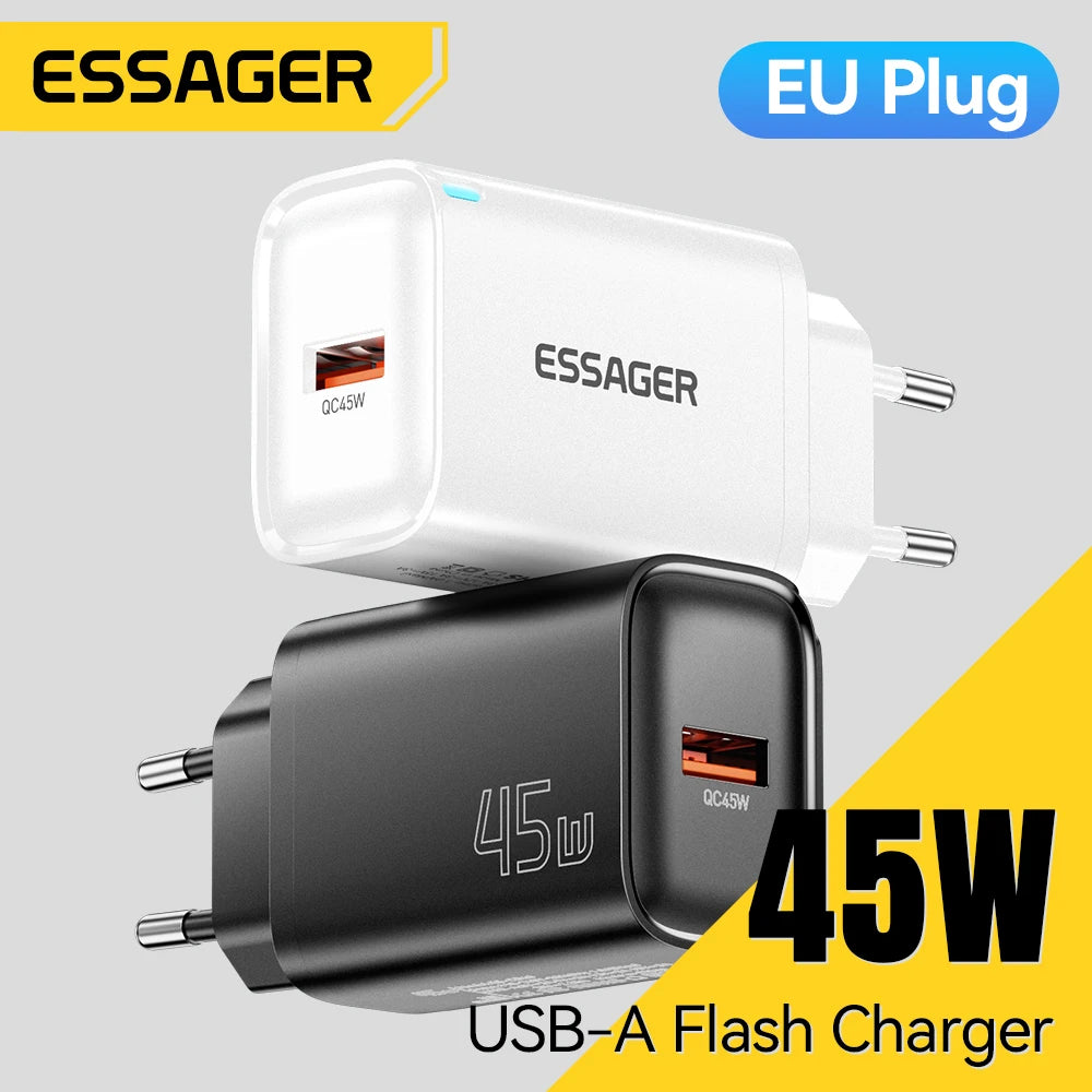 Essager 45W USB-A Fast Wall Charger | QC3.0 Multi-Protocol USB Wall Charger SPOT
