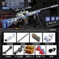 NOCCLILI Soft Bullet Toy Gun – Manual Shell Ejection Blaster Soft Bullet Toy Blaster SPOT M24-Blue