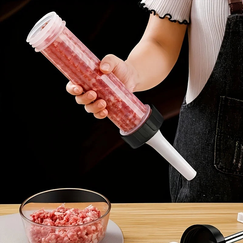 Manual Sausage Stuffer & Jerky Gun – Homemade Sausage Maker Sausage Stuffer Gun SPOT