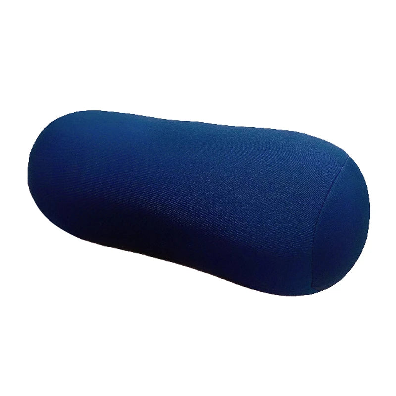Microbead Cylindrical Roll Pillow – Foam Bolster Cushion Bolster Roll Pillow SPOT Dark blue