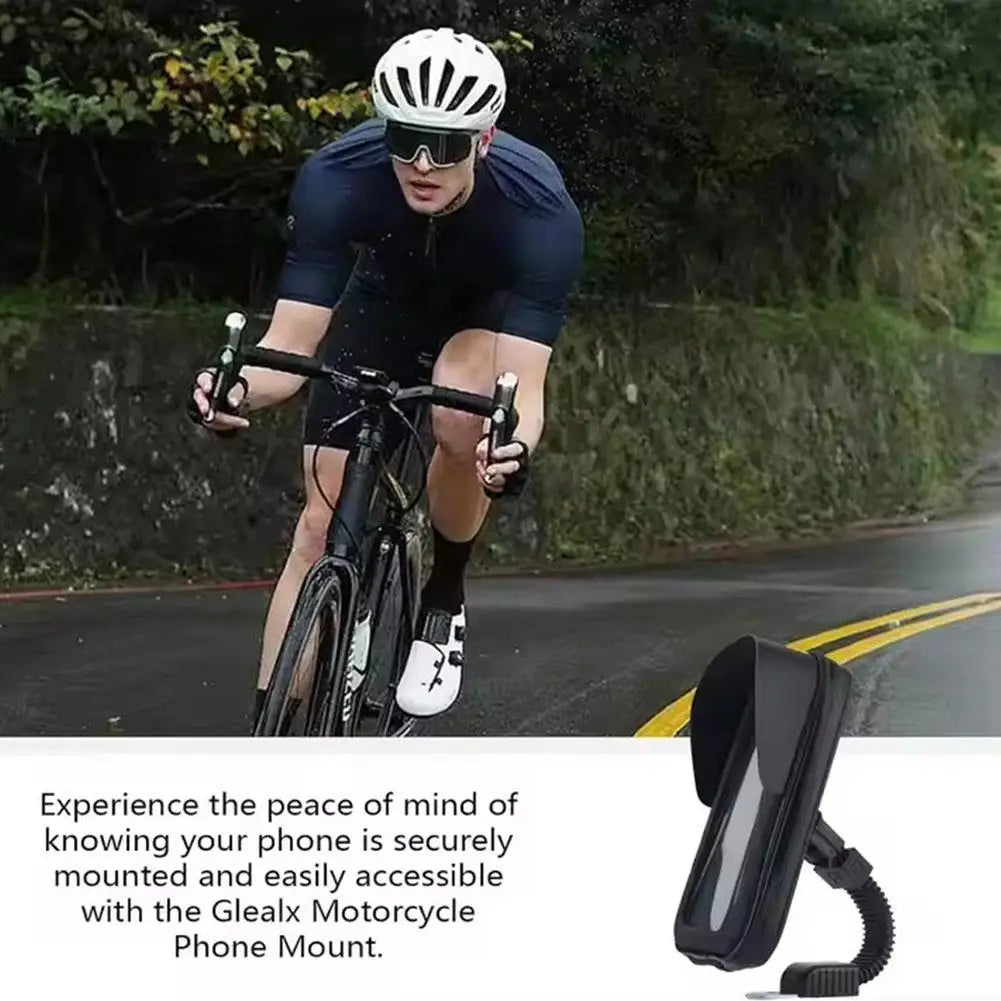Motorcycle Waterproof Phone Holder Bag with Sun Visor Mount Motorcycle Phone Mount SPOT