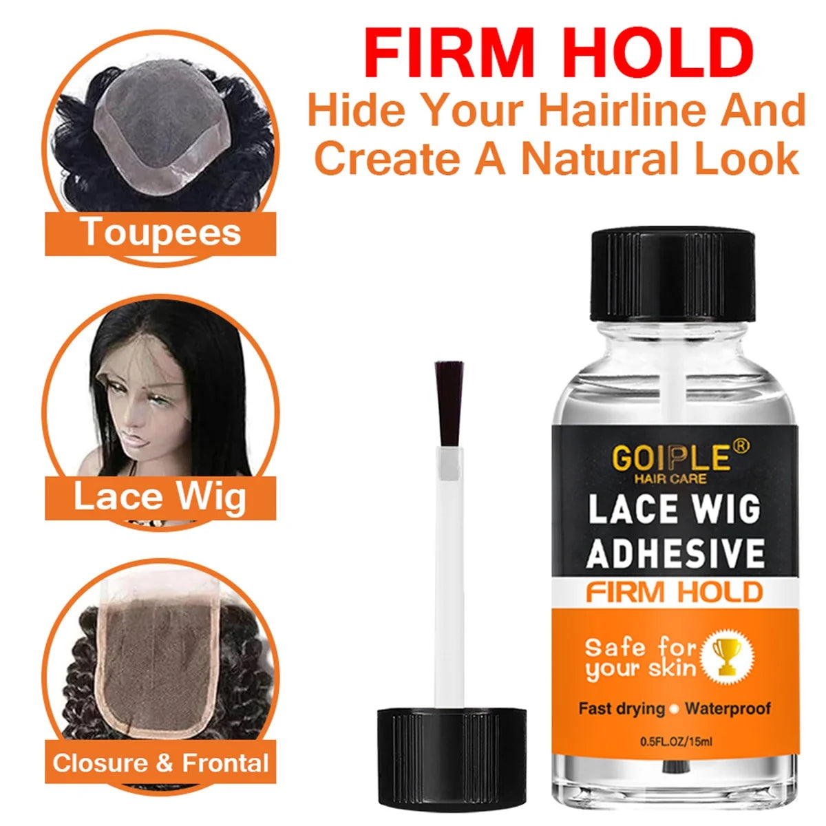 Goiple Lace Wig Melting Spray – Firm Hold Waterproof Adhesive Wig Adhesive Spray SPOT