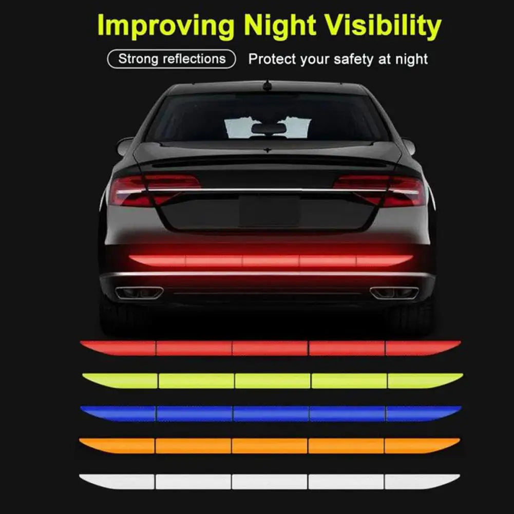 5-Pack Rear Reflective Safety Stickers – Car Warning Tape Decals Reflective Car Stickers SPOT