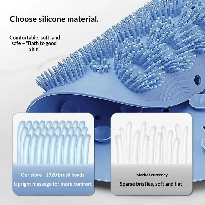 Non-Slip Foot Massager & Back Scrubber Bath Brush | Suction Cup Bath Scrubber Brush SPOT