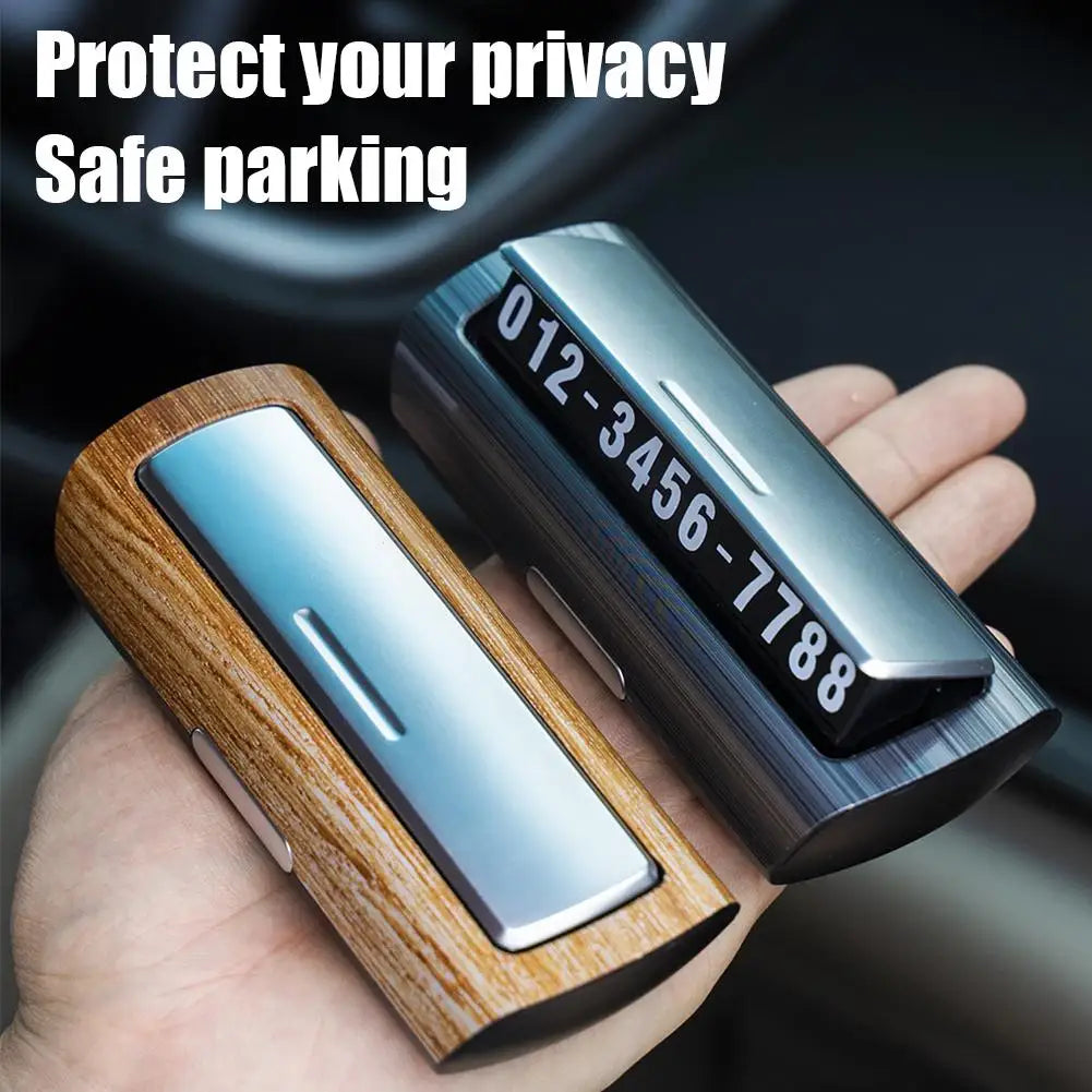 Temporary Parking Card with Hidden Phone Number – Dashboard Sign Parking Dashboard Sign SPOT