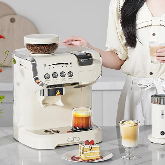 6-in-1 Multi-Capsule Espresso Maker with Built-In Grinder Capsule Espresso Machine SPOT